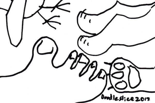 Feet too (for Albert) - doodle no.1612 by Doodleslice