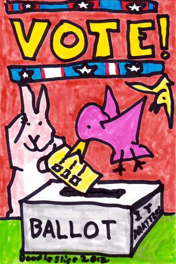 Vote! It matters. -- Doodle no.1615 by Doodleslice