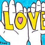 Love held in two hands - doodle no. 1687 by doodleslice