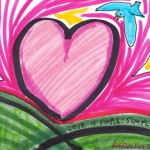 the shape of a heart - doodle no. 1698 by David Doodleslice Cohen